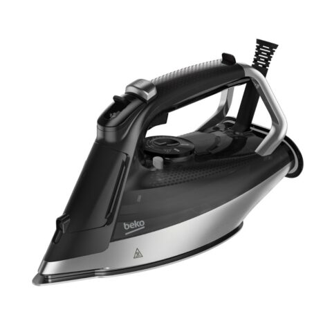 Steam Iron - Black - 2400 Watt - Non-stick ceramic soleplate, anti-oxidation and anti-scale - Self-cleaning feature - Automatic shut-off technology-SIM5124A