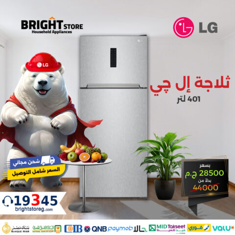 LG Refrigerator 401 Liter -GT-F402SSAN